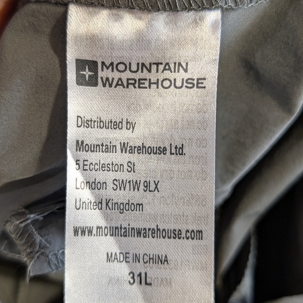 Mountain Warehouse Nylon Hiking Pants Women's 12 Gray Trek Stretch Trousers - Picture 8 of 12